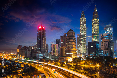 Kuala Lumpur city skyline  Kuala Lumpur  Malaysia