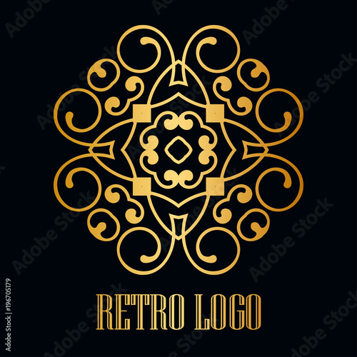 Vintage ornamental logo