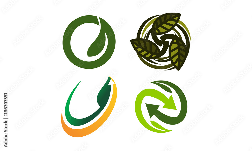 Leaf Template Vector Set Leaf Template Vector Set