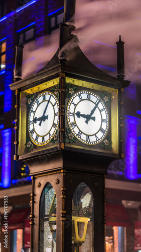 Gastown, Steam Clock, Vancouver, British Columbia, Canada.