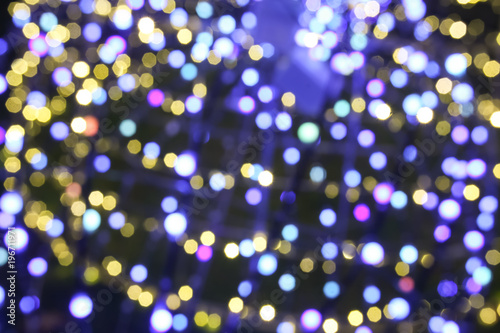 Φωτογραφία Illuminated background of Christmas decoration