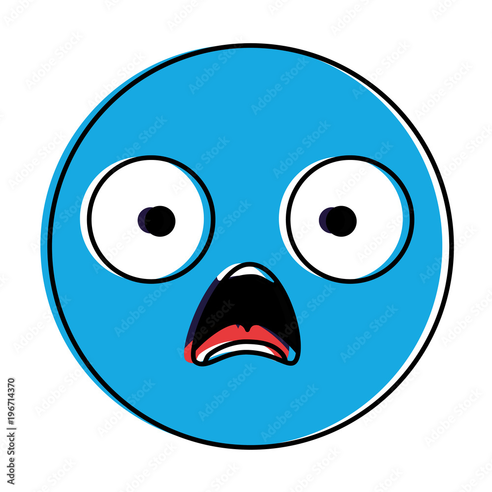 emoticon circular face kawaii character emoticon circular face kawaii character