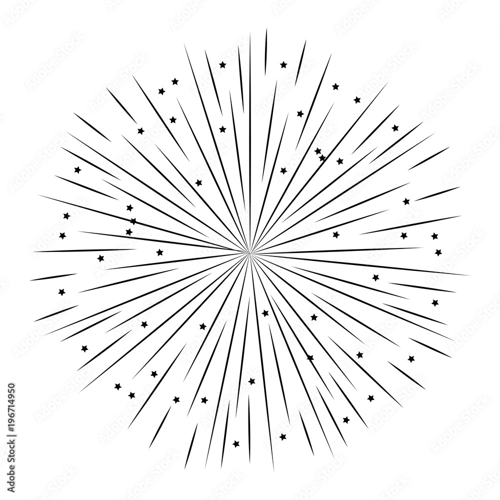 Obraz premium fireworks splash isolated icon