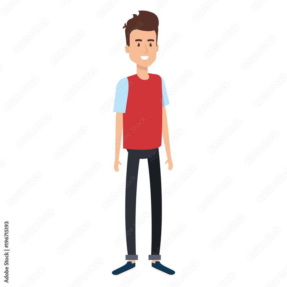 young man avatar character young man avatar character