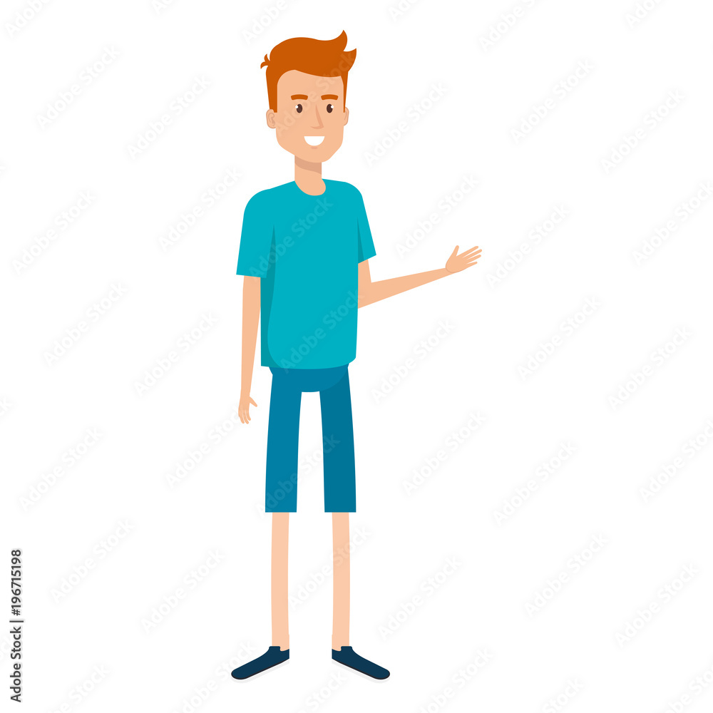 young man avatar character young man avatar character