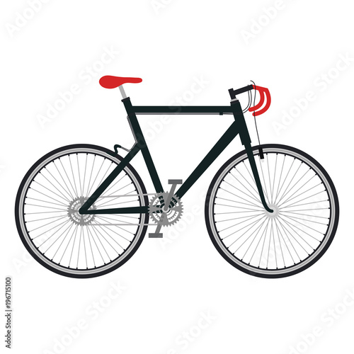 bicycle race isolated icon