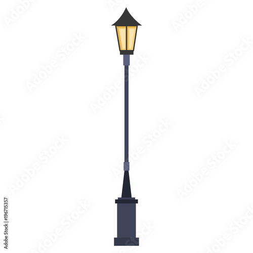 lanterns park isolated icon