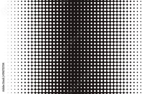 Halftone black and white banner
