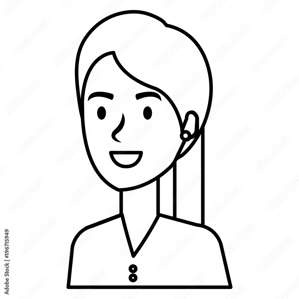 beautiful woman avatar character