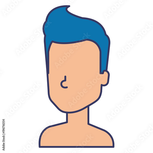 young man shirtless avatar character