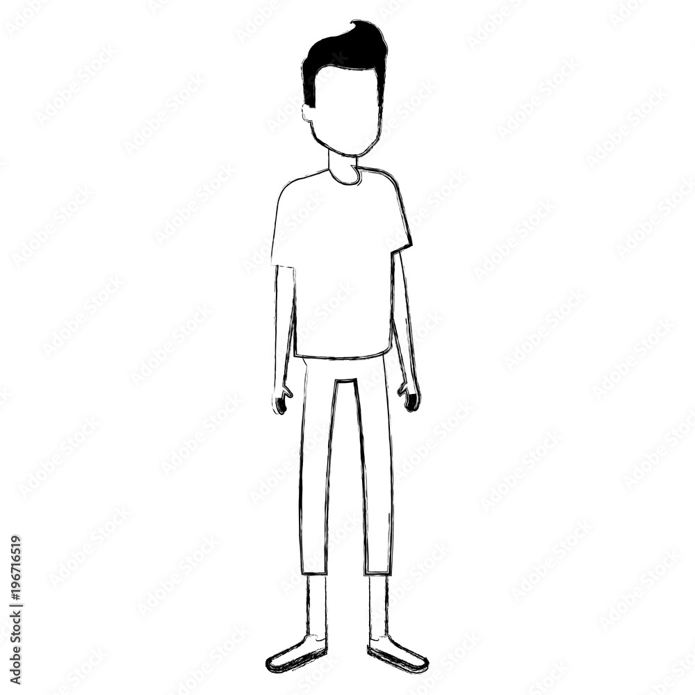 young man avatar character young man avatar character