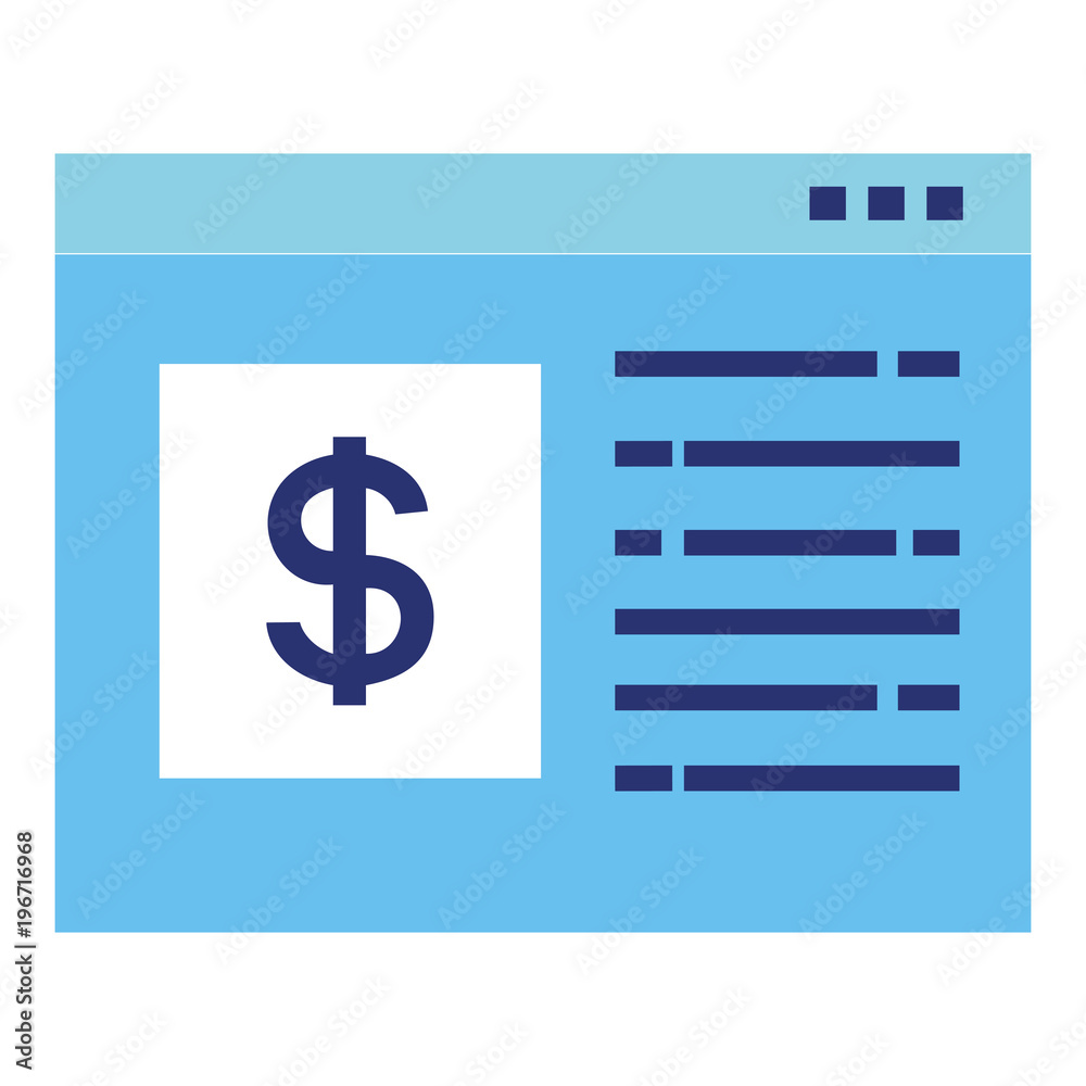 template webpage with money symbol template webpage with money symbol