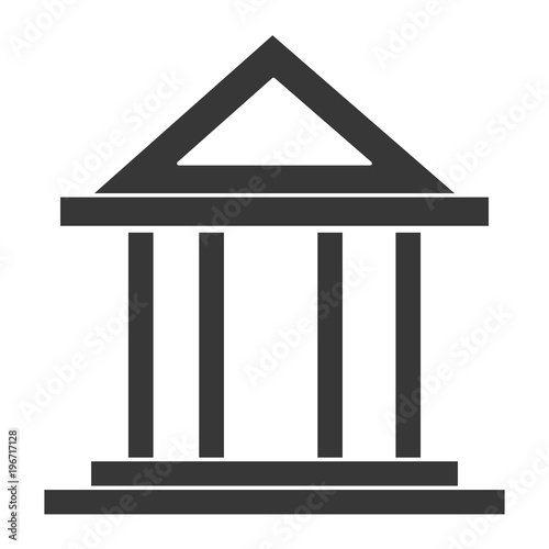 bank building isolated icon