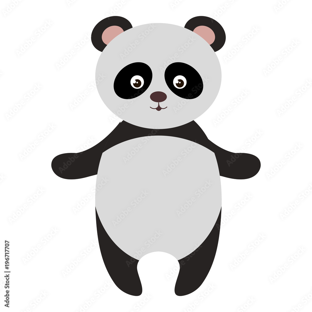 Naklejka premium cute and tender bear panda