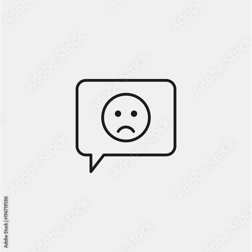 Bad Review Vector Icon	