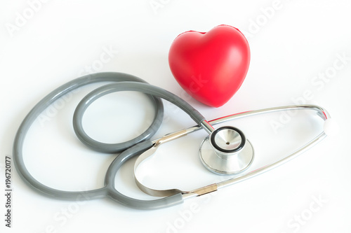 Red heart and a stethoscope Medical Equipment Healthcare medical insurance