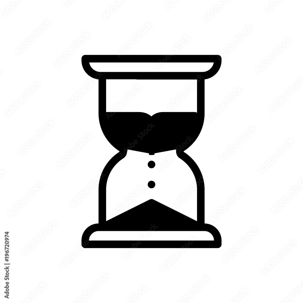 sand clock outlined vector icon. Simple, modern flat vector illustration for mobile app, website or desktop app sand clock outlined vector icon. Simple, modern flat vector illustration for mobile app, website or desktop app