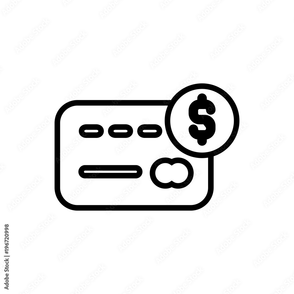 credit card balance outlined vector icon, outlined symbol of plastic card account. Simple, modern flat vector illustration for mobile app, website or desktop app credit card balance outlined vector icon, outlined symbol of plastic card account. Simple, modern flat vector illustration for mobile app, website or desktop app