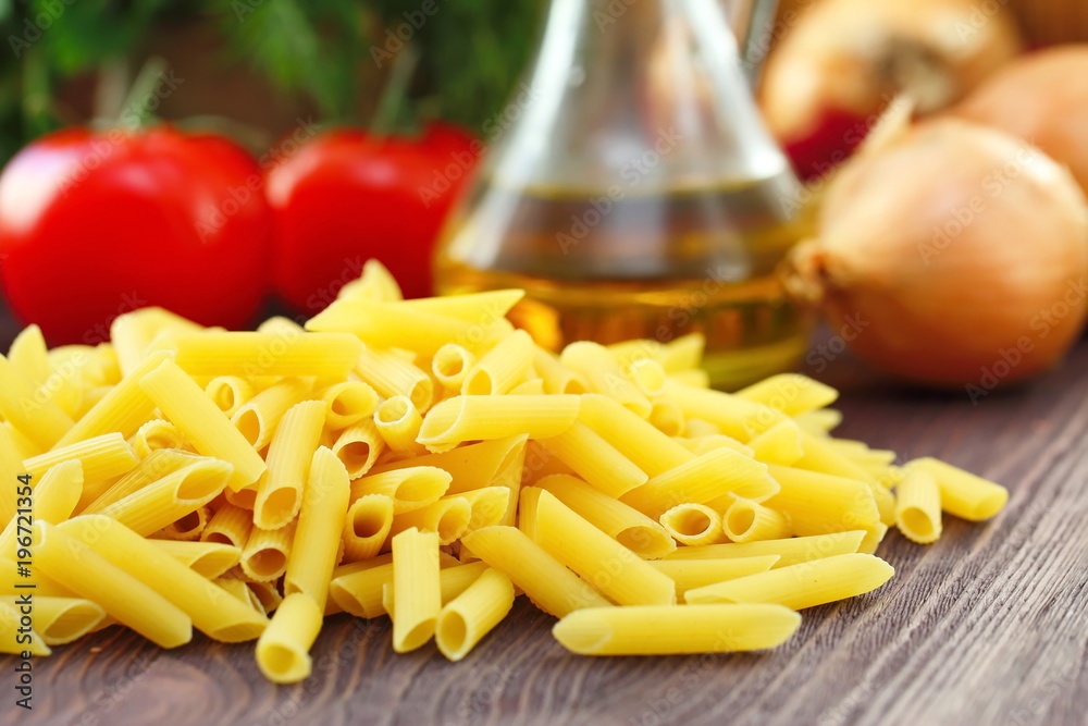 Pasta prepared for cooking
