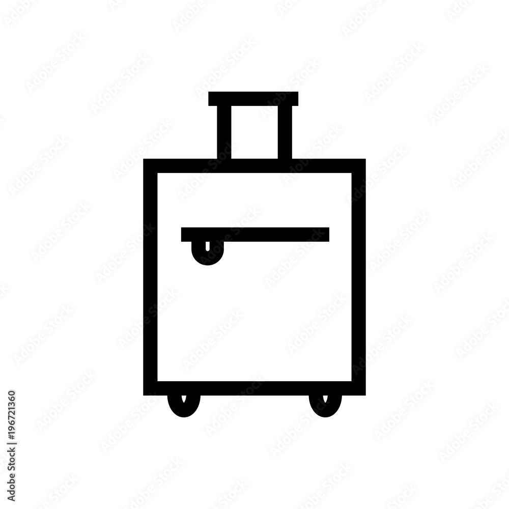 luggage outlined vector icon. Outlined symbol of baggage. Simple, modern flat vector illustration for mobile app, website or desktop app luggage outlined vector icon. Outlined symbol of baggage. Simple, modern flat vector illustration for mobile app, website or desktop app