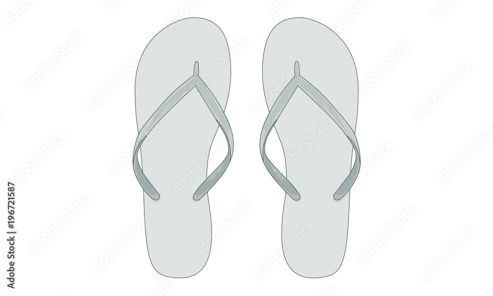 flip flop template vector mockup flip flop template vector mockup