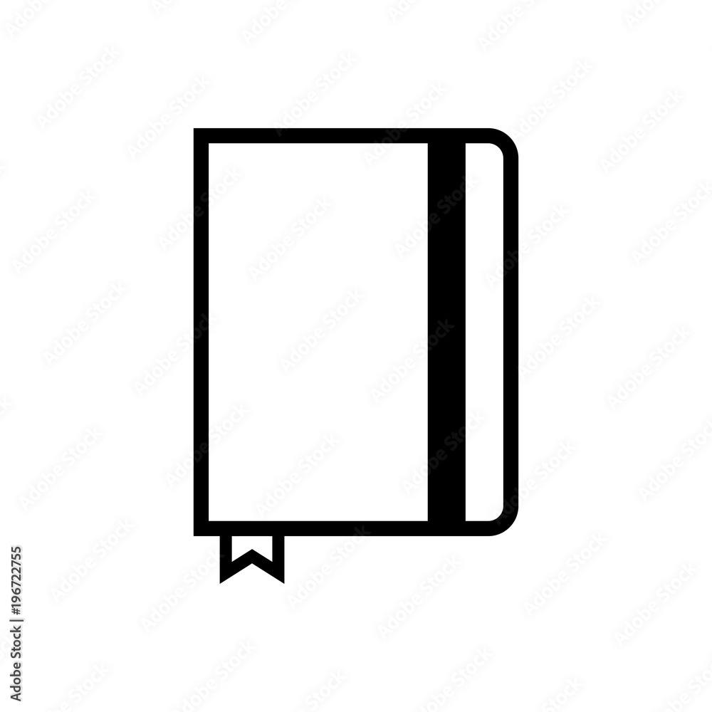 notebook outlined vector icon notebook outlined vector icon