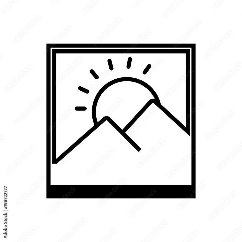 photo frama outlined vector icon photo frama outlined vector icon