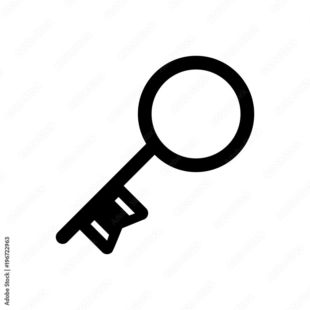 key outlined vector icon key outlined vector icon