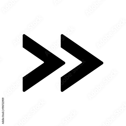 rewind forward filled vector icon