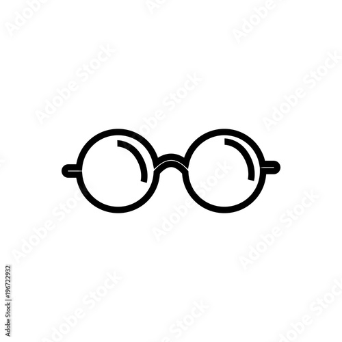 glasses outlined vector icon