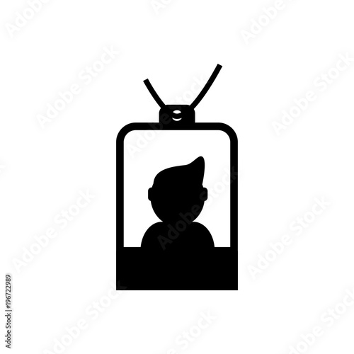 id card filled vector icon