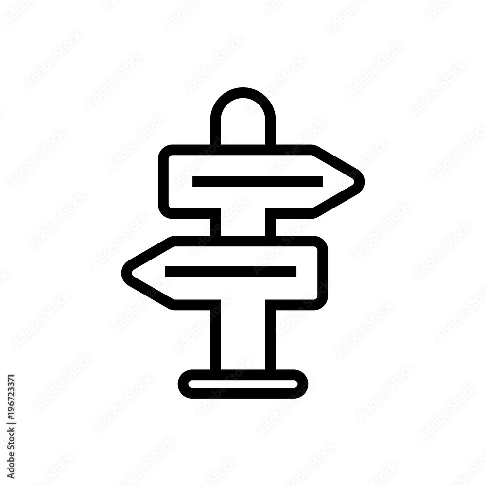 direction outlined vector icon direction outlined vector icon