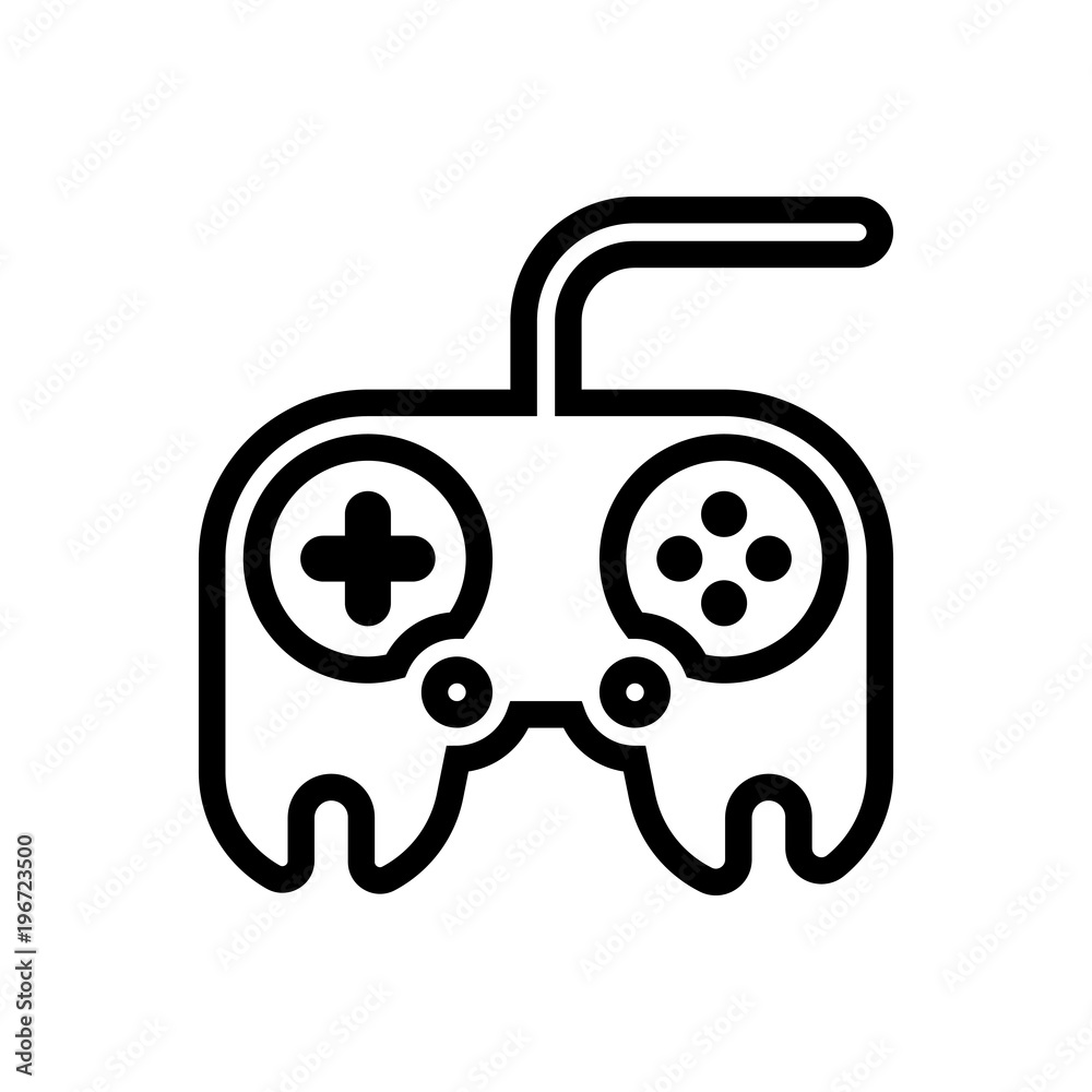 Obraz premium joystick outlined vector icon