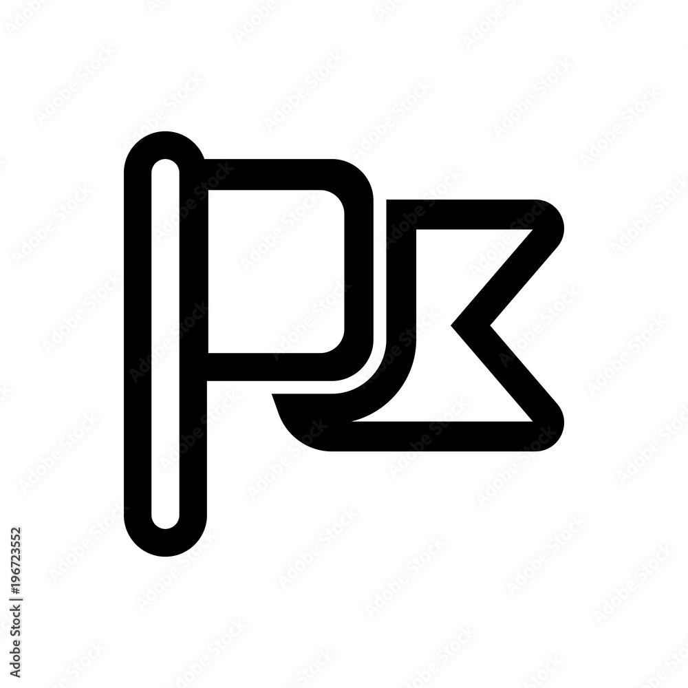 flag outlined vector icon flag outlined vector icon