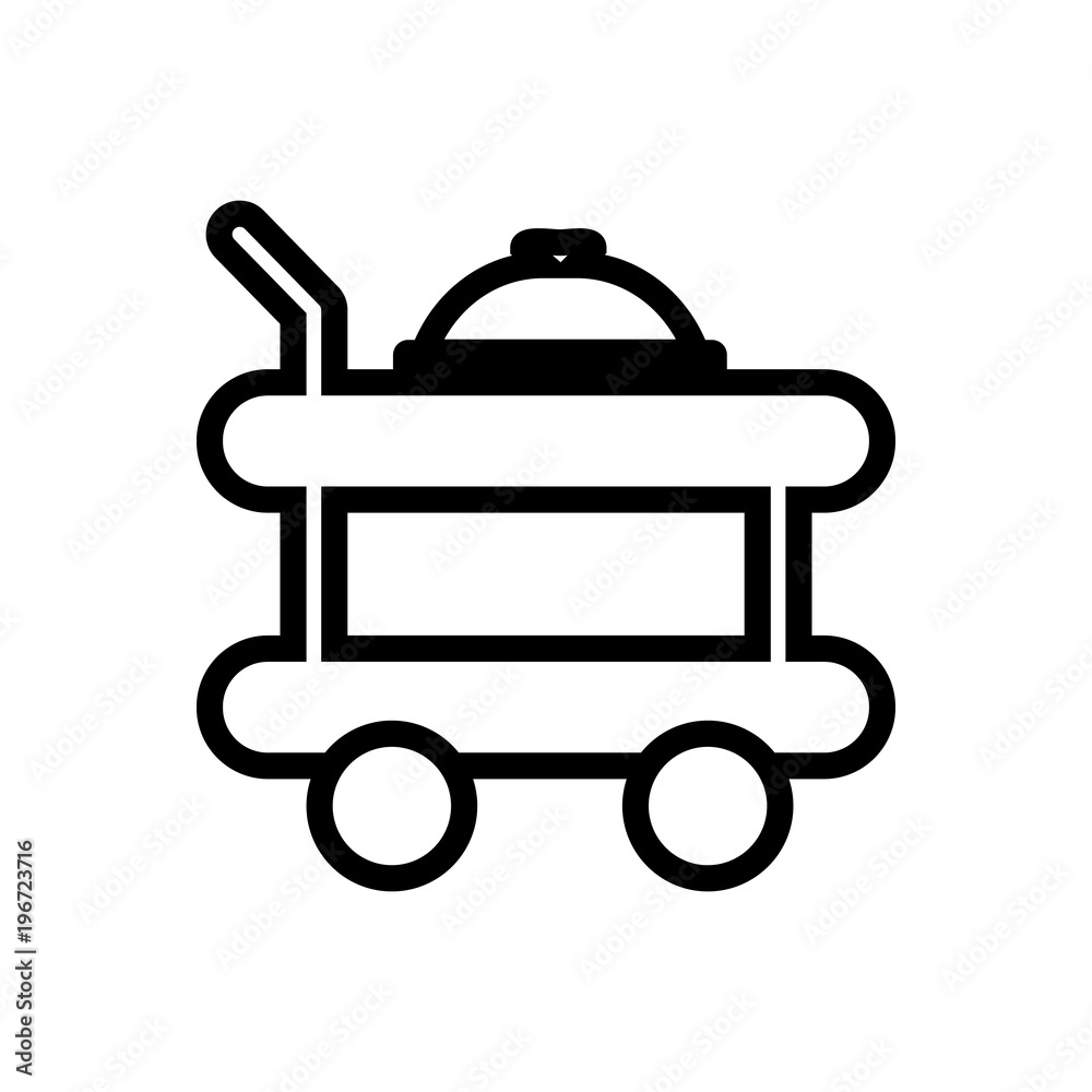 room service outlined vector icon room service outlined vector icon
