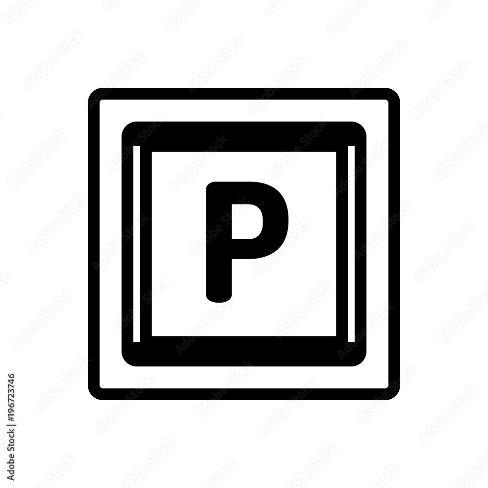 parking outlined vector icon parking outlined vector icon