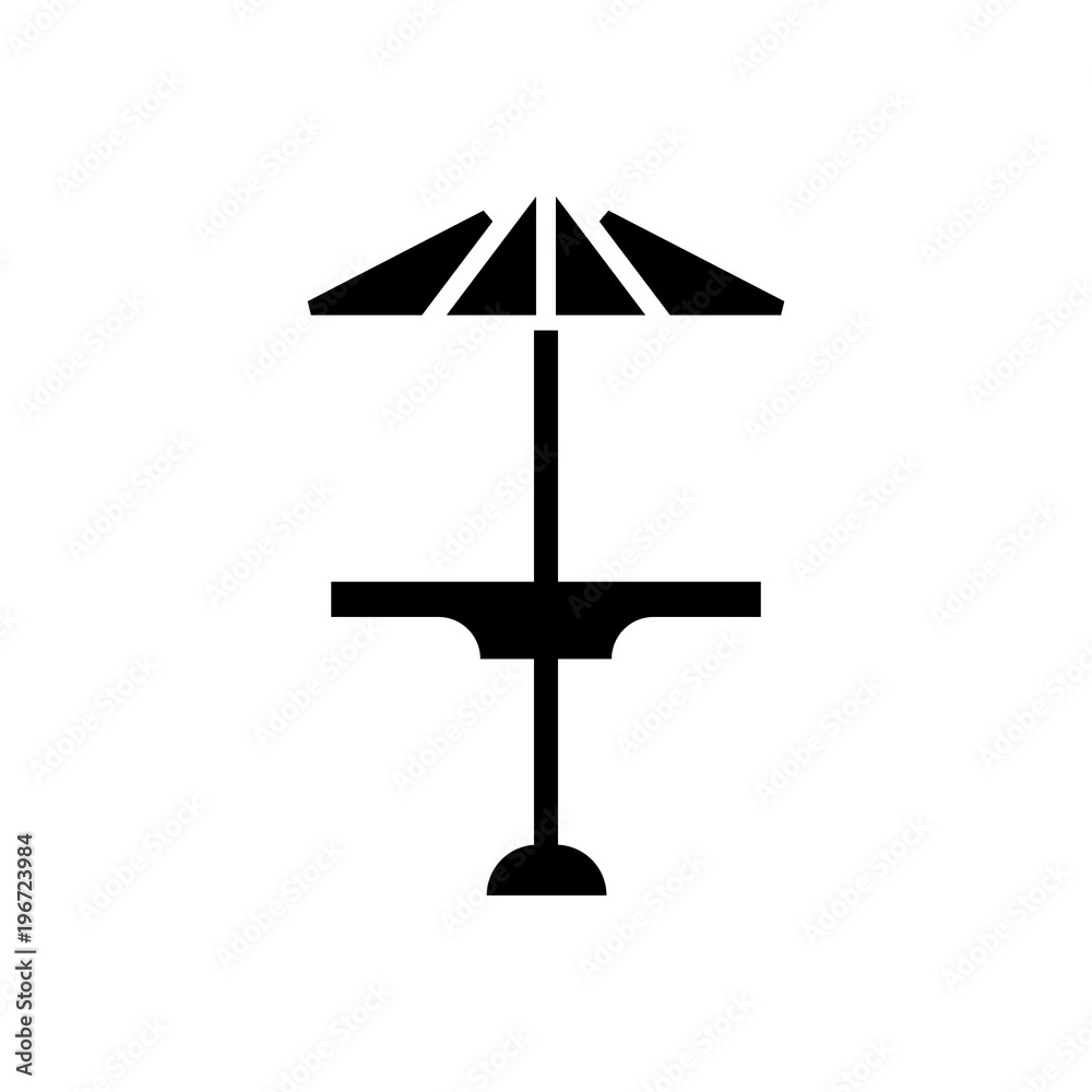 bar table filled vector icon