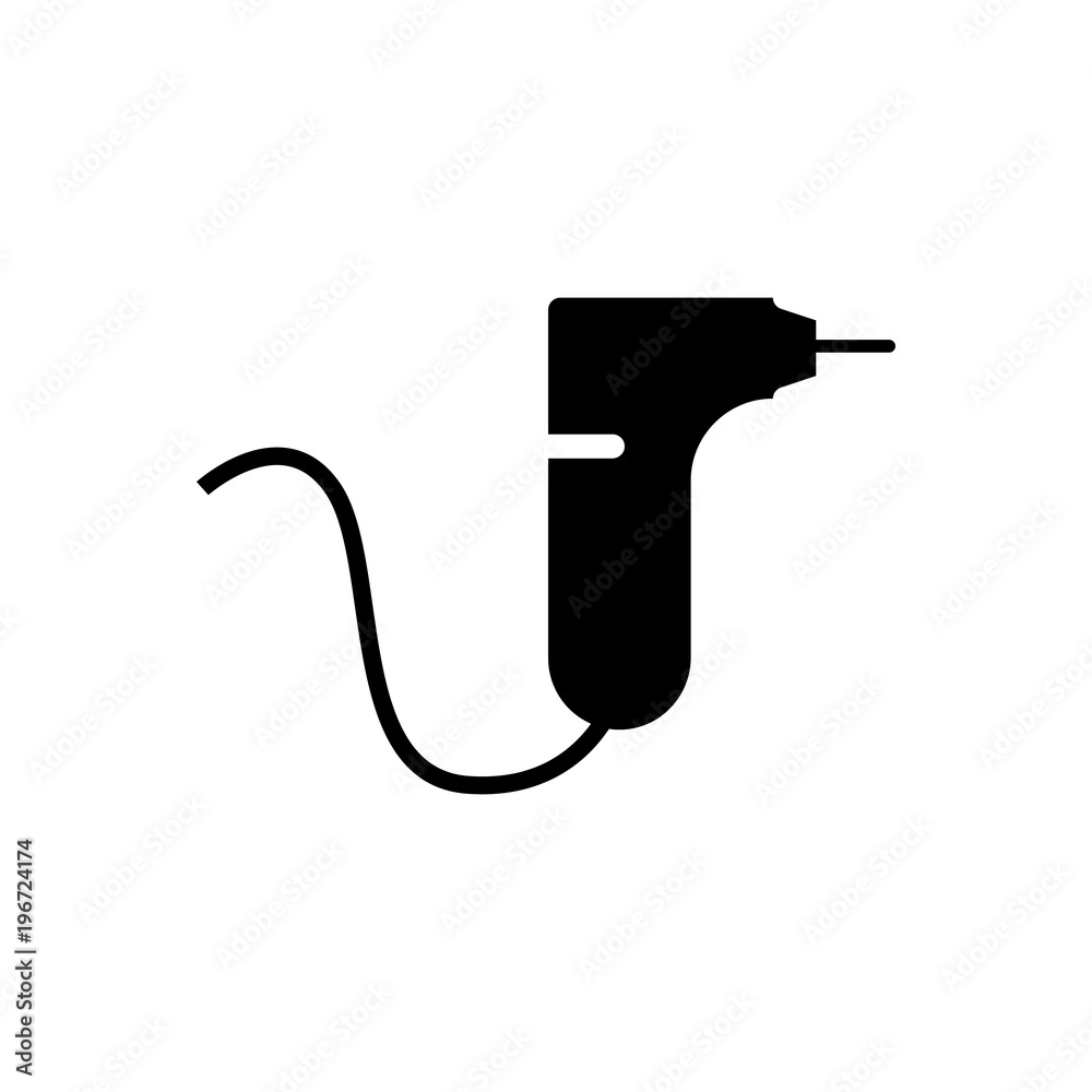 drill for dentists filled vector icon drill for dentists filled vector icon