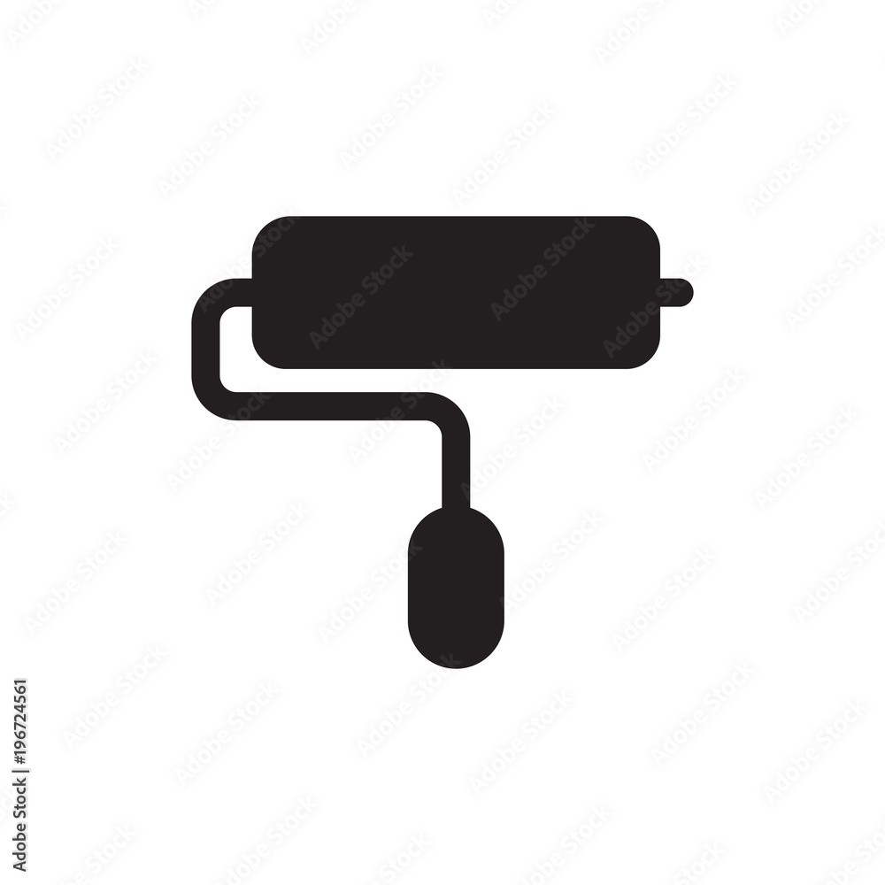 roller paint brush filled vector icon. Modern simple isolated sign. Pixel perfect vector illustration for logo, website, mobile app and other designs roller paint brush filled vector icon. Modern simple isolated sign. Pixel perfect vector illustration for logo, website, mobile app and other designs