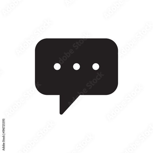 message speech bubble filled vector icon. Modern simple isolated sign. Pixel perfect vector illustration for logo, website, mobile app and other designs