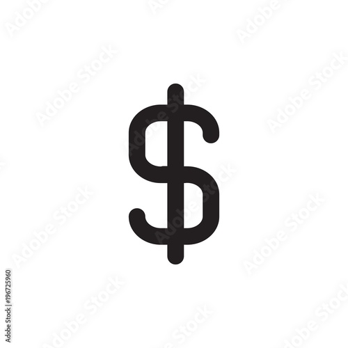 usd sign, dollar filled vector icon. Modern simple isolated sign. Pixel perfect vector  illustration for logo, website, mobile app and other designs