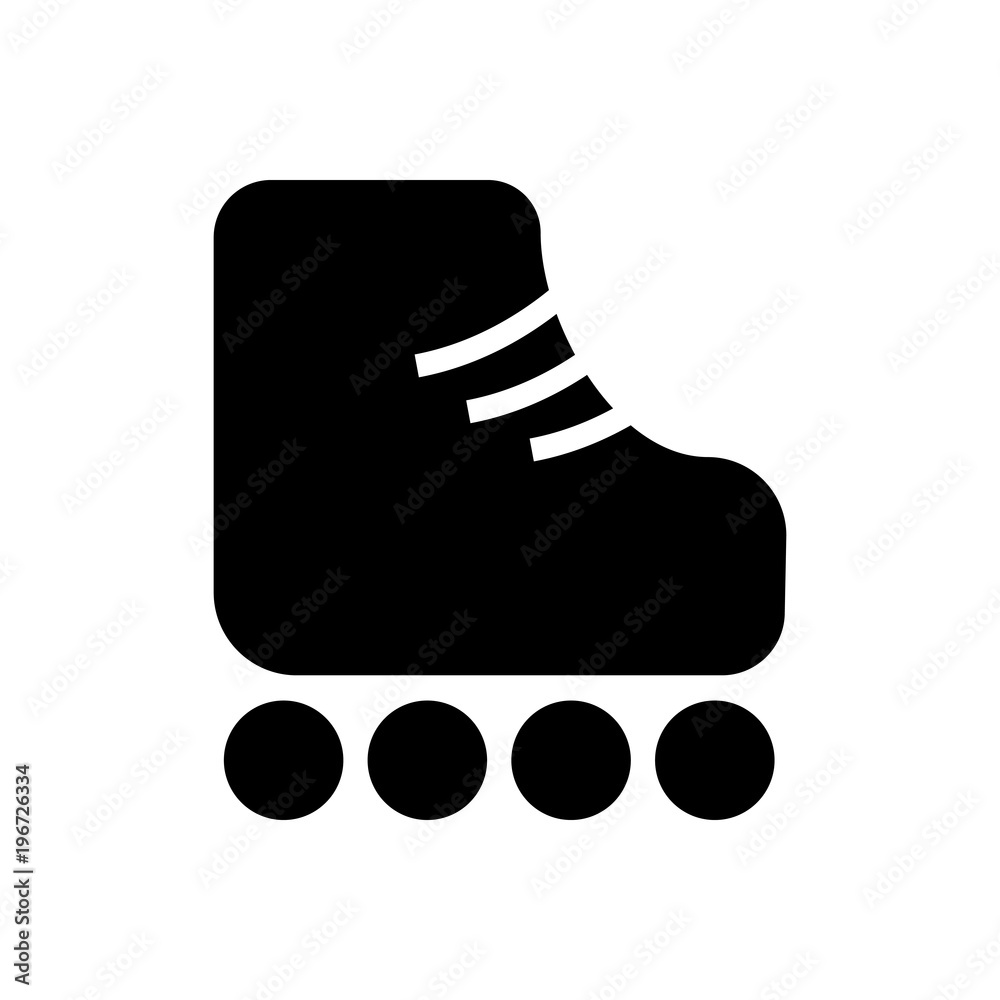 roller skates filled vector icon roller skates filled vector icon