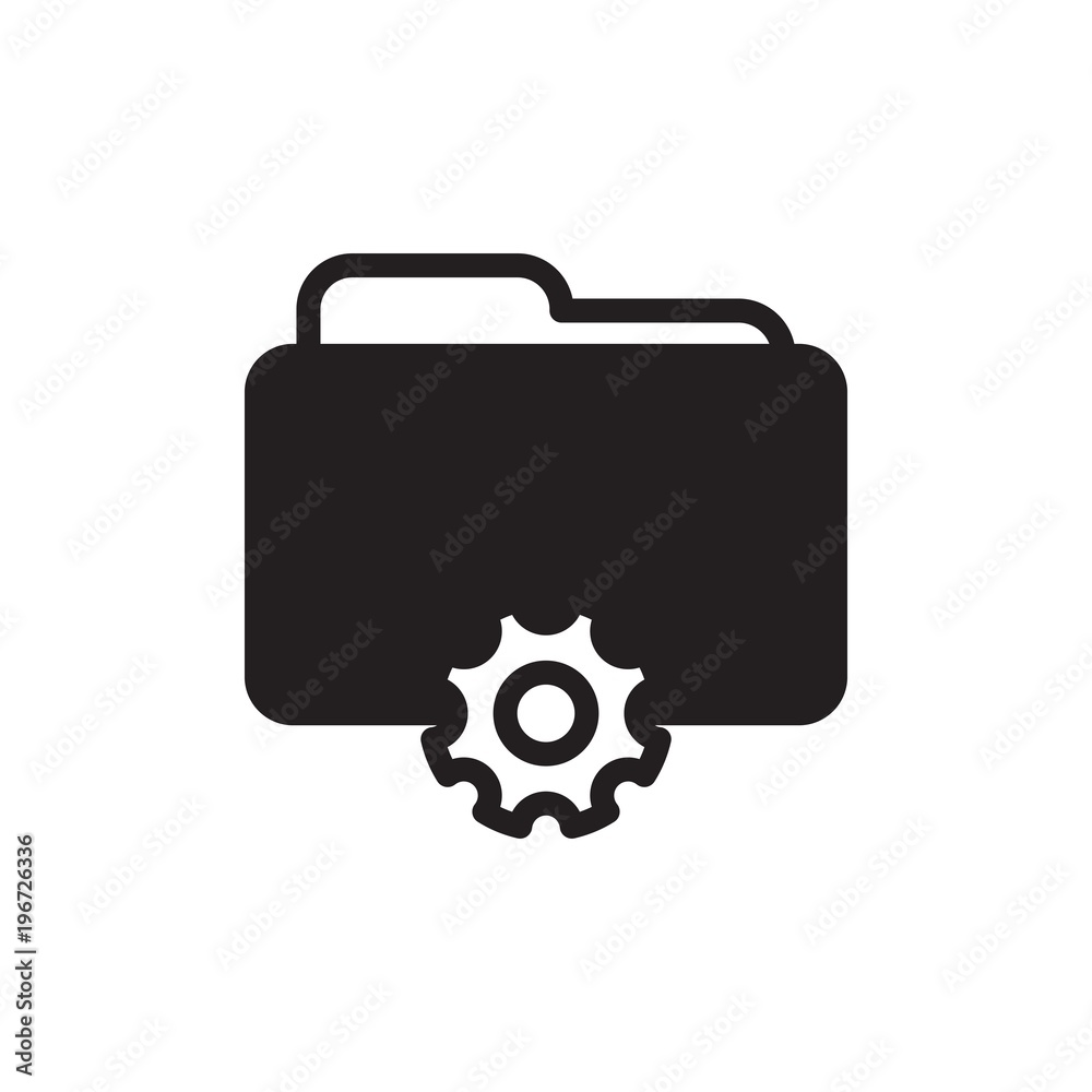 folder settings filled vector icon. Modern simple isolated sign. Pixel perfect vector illustration for logo, website, mobile app and other designs folder settings filled vector icon. Modern simple isolated sign. Pixel perfect vector illustration for logo, website, mobile app and other designs