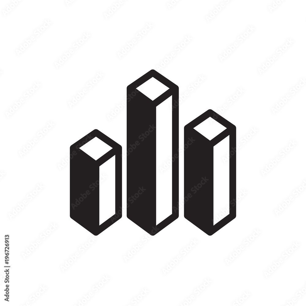 3d diagram, 3d bar chart filled vector icon. Modern simple isolated sign. Pixel perfect vector illustration for logo, website, mobile app and other designs 3d diagram, 3d bar chart filled vector icon. Modern simple isolated sign. Pixel perfect vector illustration for logo, website, mobile app and other designs