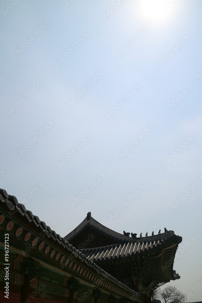 Korean traditional background,old palace