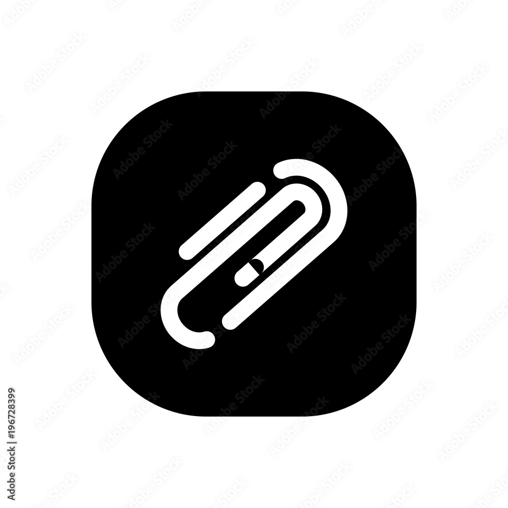 Paperclip filled vector icon. Modern simple isolated sign. Pixel perfect vector illustration for logo, website, mobile app and other designs Paperclip filled vector icon. Modern simple isolated sign. Pixel perfect vector illustration for logo, website, mobile app and other designs