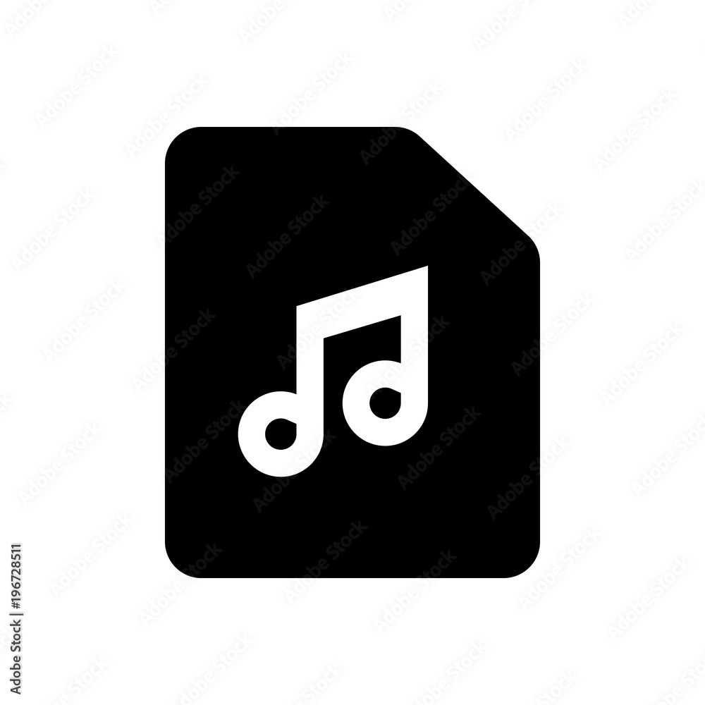 Music note filled vector icon. Modern simple isolated sign. Pixel perfect vector illustration for logo, website, mobile app and other designs Music note filled vector icon. Modern simple isolated sign. Pixel perfect vector illustration for logo, website, mobile app and other designs