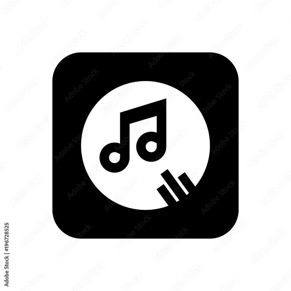 Music note filled vector icon. Modern simple isolated sign. Pixel perfect vector illustration for logo, website, mobile app and other designs Music note filled vector icon. Modern simple isolated sign. Pixel perfect vector illustration for logo, website, mobile app and other designs