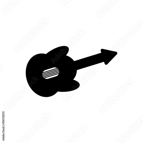 Guitar filled vector icon. Modern simple isolated sign. Pixel perfect vector  illustration for logo, website, mobile app and other designs