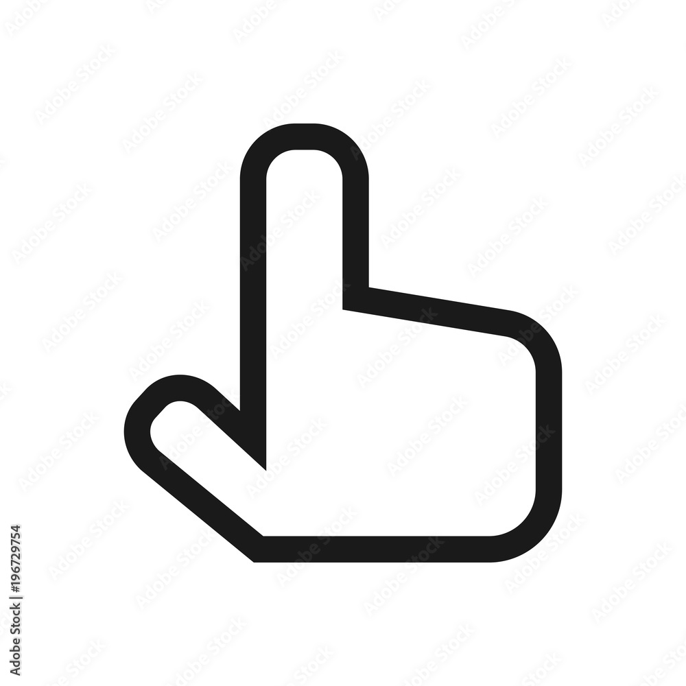 Click outlined vector icon. Modern simple isolated sign. Pixel perfect vector illustration for logo, website, mobile app and other designs Click outlined vector icon. Modern simple isolated sign. Pixel perfect vector illustration for logo, website, mobile app and other designs